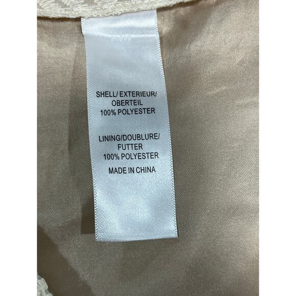 Adrianna Papell Lightweight Cream
Embroidered Lace Sheath Dress
Lined Sz 10 NEW‎ - Picture 8 of 9